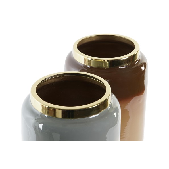 JARRON HIERRO 14X14X30 LACADO 2 SURT.