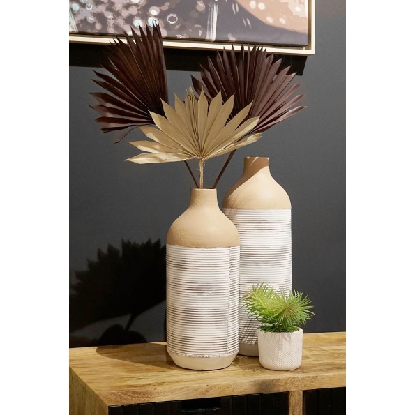 JARRON METAL 16X16X45 BLANCO