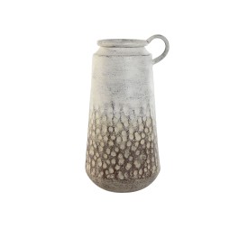 JARRON METAL 23X20X40 JARRON BLANCO