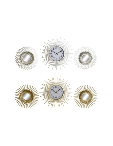 RELOJ SET 3 PP ESPEJO 35X4X35 2 SURT.