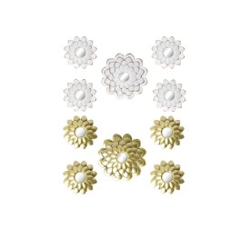 ESPEJO SET 5 PP ESPEJO 35X1,5X35 FLOR 2 SURT.