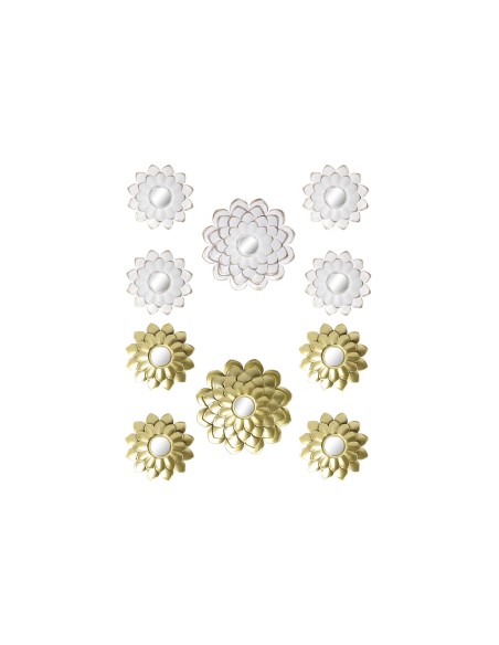 ESPEJO SET 5 PP ESPEJO 35X1,5X35 FLOR 2 SURT.