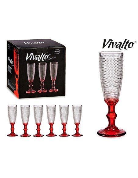 COPA CAVA DEC PUNTOS PIE ROJO18CL 1UNIDAD