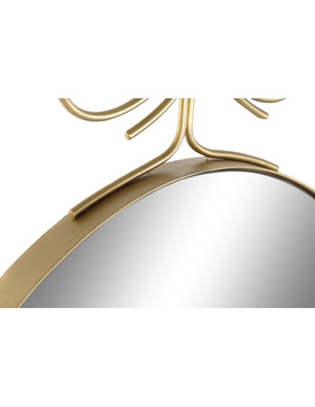 ESPEJO HIERRO CRISTAL 45X2,5X70 DORADO