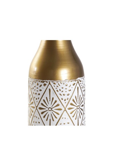 JARRON METAL HIERRO 14X14X62,5 BLANCO