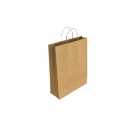 BOLSA PAPEL KRAFT MARRON 24X10X32 CM