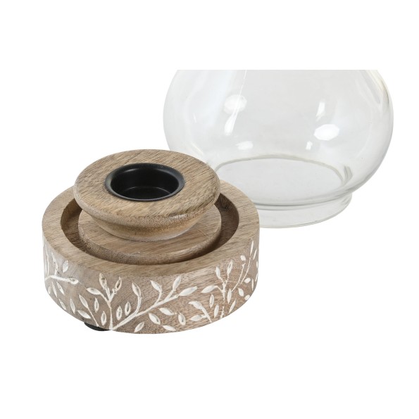 PORTAVELA MANGO CRISTAL 14X14X16 TALLADO