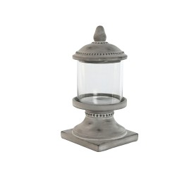 FAROLA CEMENTO CRISTAL 19X19X40 DESGASTADO GRIS