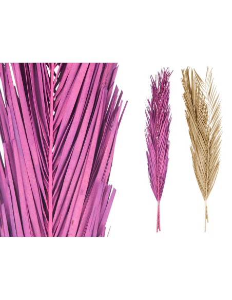 RAMILLETE HOJAS PALMERA SURT MORADO Y NATURAL