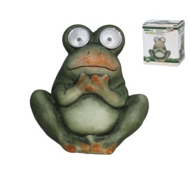 RANA C/LUZ SOLAR 11x8,5x11,3CM TERRACOTA