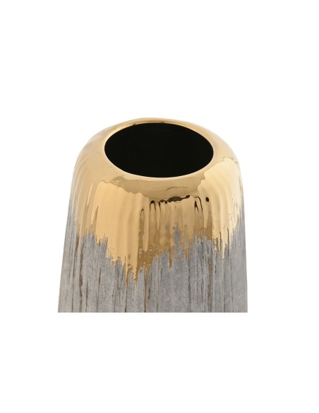 JARRON GRES 14X14X27 GRIS