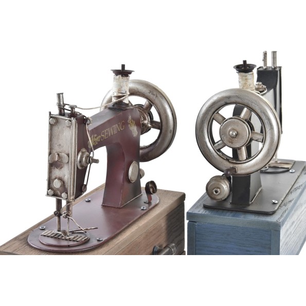 DECORACION METAL 23X12X23,5 MAQUIN COSER 2 SURT.