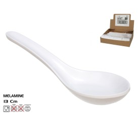 CUCHARA COCTEL 4,5X13CM BLANCO - MELAMINA