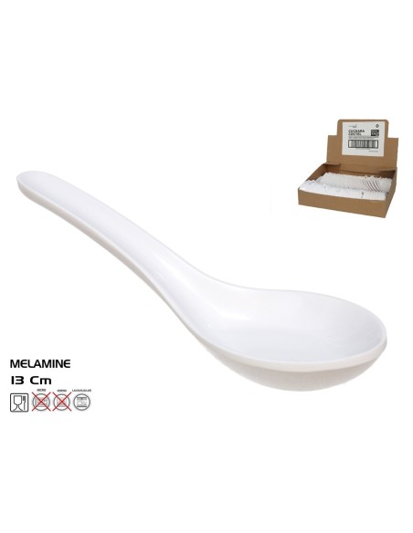 CUCHARA COCTEL 4,5X13CM BLANCO - MELAMINA