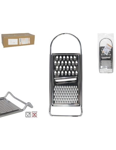 RALLADOR ACERO INOX. 3 FUNCIONES 29,5X11CM
