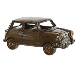 VEHICULO DECORACION METAL 23X11X10 COCHE PLATEADO