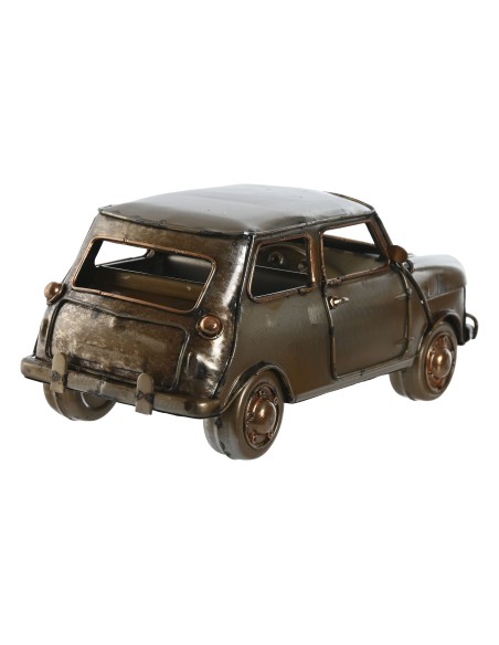 VEHICULO DECORACION METAL 23X11X10 COCHE PLATEADO