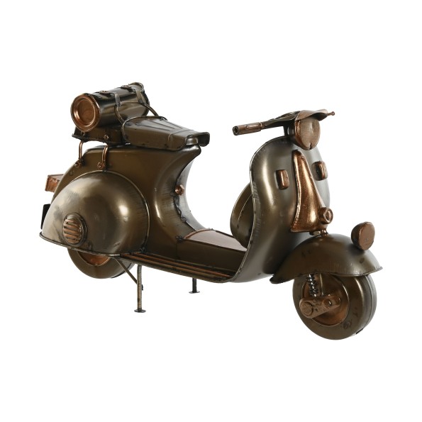 VEHICULO DECORACION METAL 28X11X17 VESPA PLATEADO