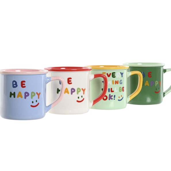 MUG NEW BONE 13X10X9 380ML SUMMER 4 SURT.