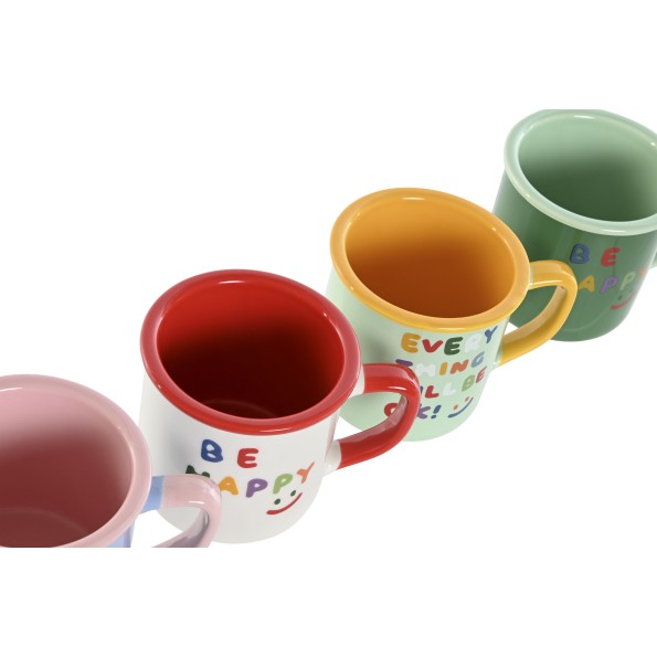 MUG NEW BONE 13X10X9 380ML SUMMER 4 SURT.