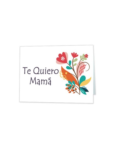 MINI CARD FLOR TE QUIERO MAMA 66 x 90 mm