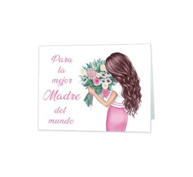 MINI CARD MEJOR MADRE DEL MUNDO 66 x 90 mm