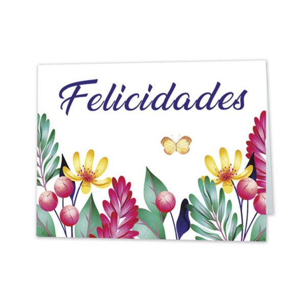 MINI CARD SPRING FELICIDADES 90 x 66 mm