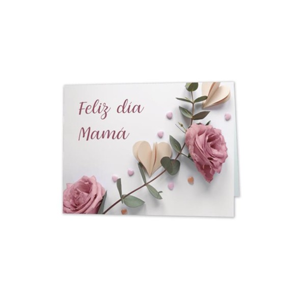 MINI CARD FELIZ DIA MAMÁ 90 x 66 mm