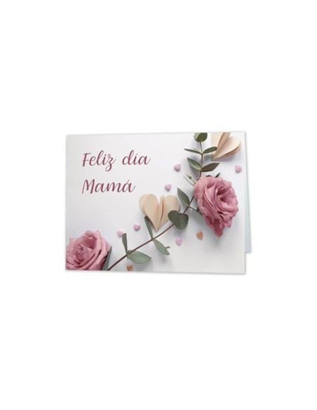 MINI CARD FELIZ DIA MAMÁ 90 x 66 mm