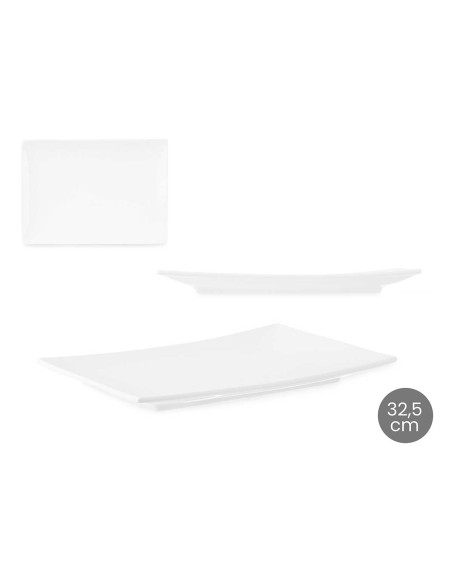 BANDEJA RECTANGULAR PORCELANA 32,5 CM