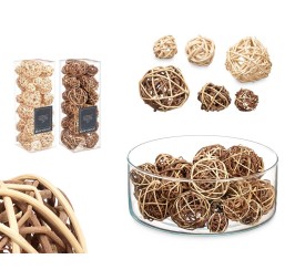 SET 24 BOLAS DECORACION 2 MODELOS SURT