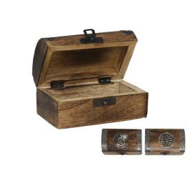 JOYERO MADERA DECORADO HYDERABAD 7,5X13X7,5CM