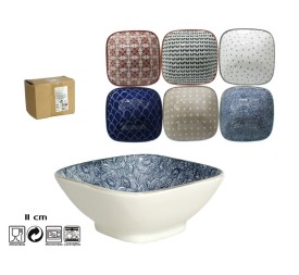 BOWL CUADRADO 11CM ROMA 6 SURTIDOS