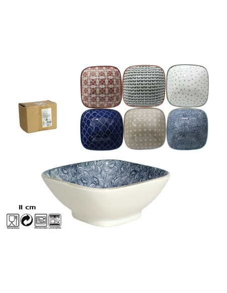 BOWL CUADRADO 11CM ROMA 6 SURTIDOS