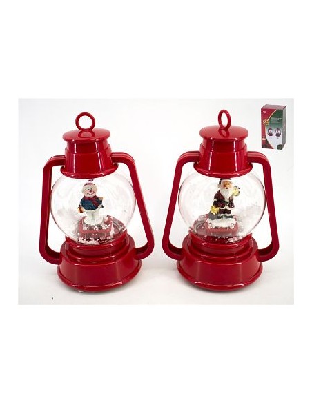 QUINQE MUSICAL BOLA NIEVE 2 LED 22CM 2ST