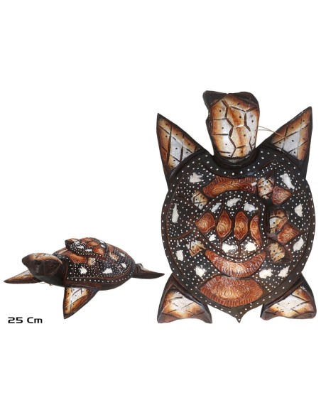 TORTUGA CON CRIA 25 CM GRIS CLARO