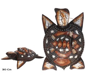 TORTUGA CON CRIA 30 CM GRIS CLARO