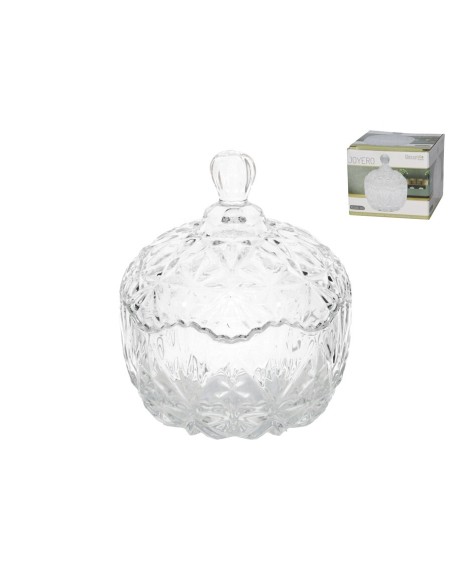 JOYERO CRISTAL CON TAPA 10,5x14CM