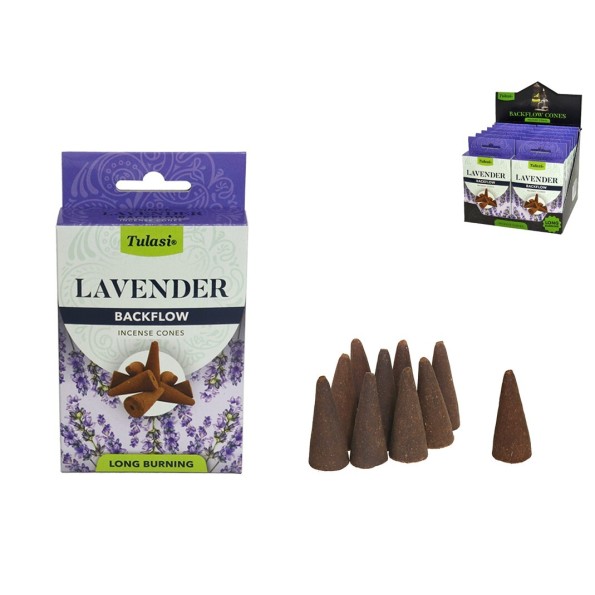 INCIENSO 28G 10 CONOS TULASI LAVENDER