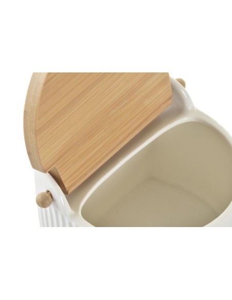 SALERO PORCELANA BAMBU 12X10X11 BLANCO