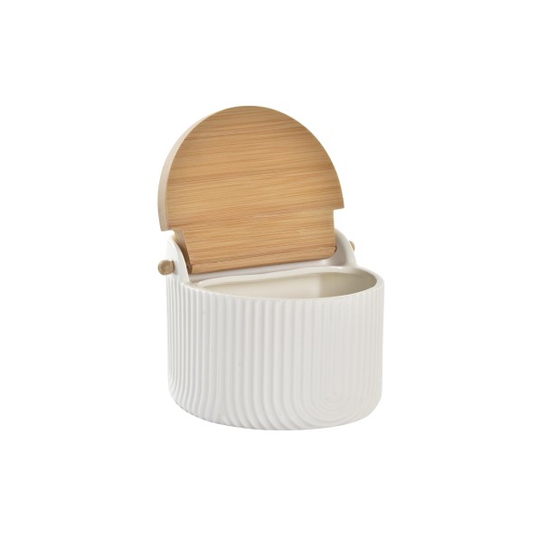 SALERO PORCELANA BAMBU 12X10X11 BLANCO