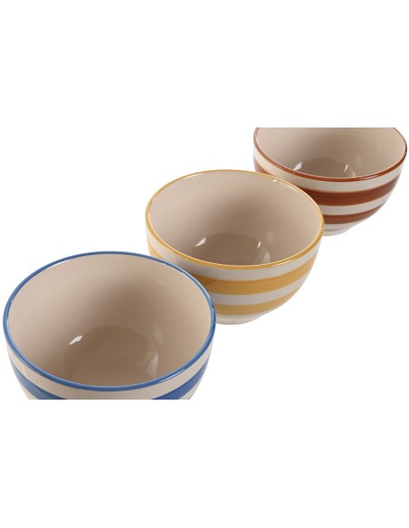 BOL LOZA 14X14X8 700 ML, RAYAS 3 SURT.