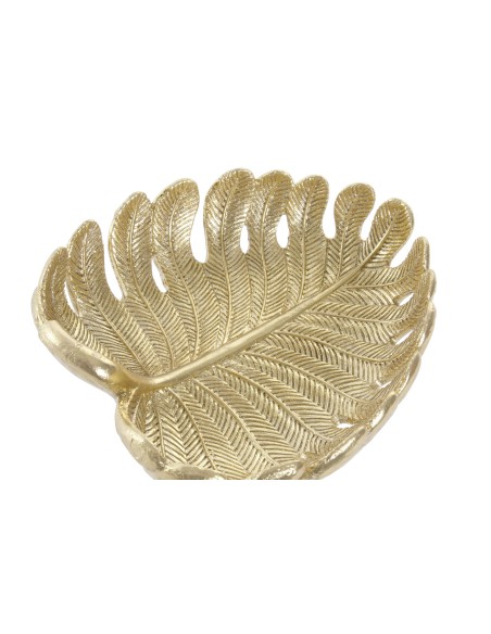 BANDEJA RESINA 18,5X17,3X5,4 HOJA DORADO