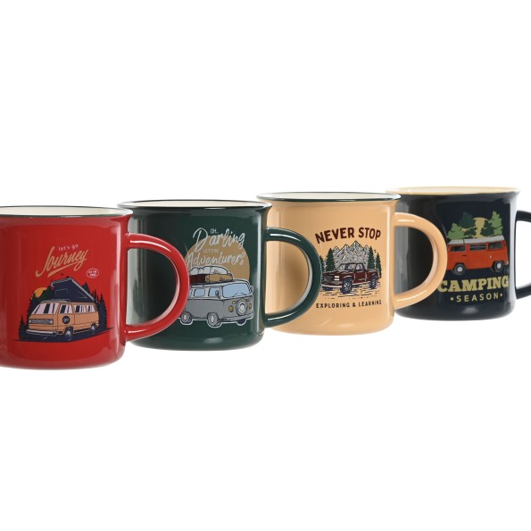 MUG NEW BONE 9,4X8,7X8 340ML FURGO 4 SURT.