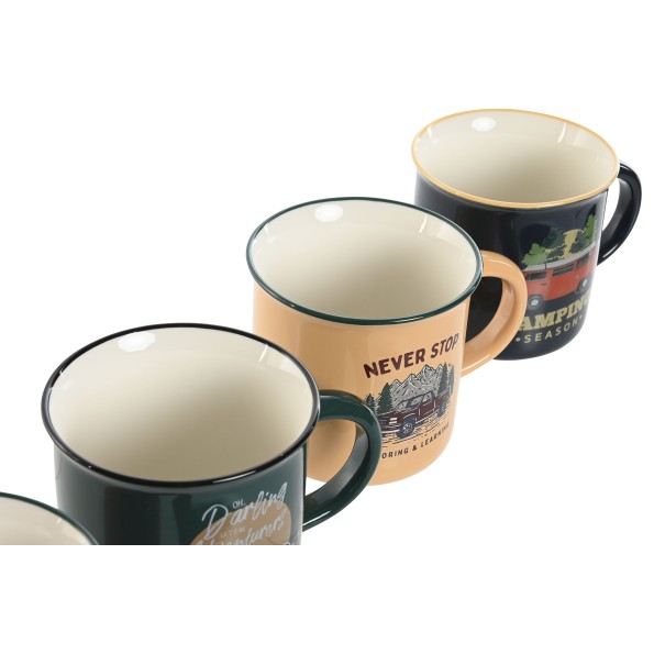 MUG NEW BONE 9,4X8,7X8 340ML FURGO 4 SURT.