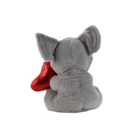 PELUCHE POLIESTER 10X10X14 ANIMAL CORAZON 6 SURT.