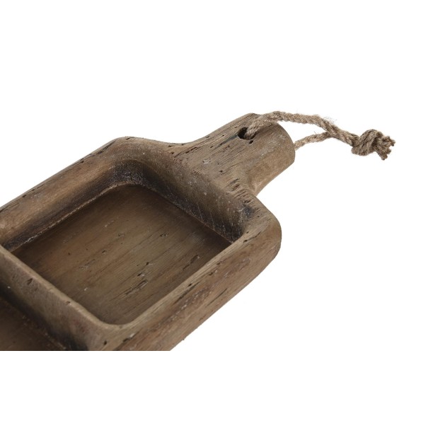 CENTRO MESA PAULOWNIA 41X13X4 DESGASTADO MARRON