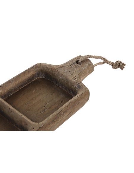 CENTRO MESA PAULOWNIA 41X13X4 DESGASTADO MARRON