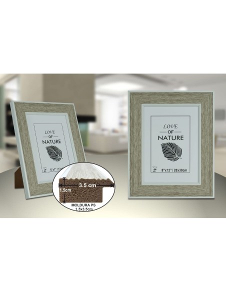 PORTAFOTO PLASTICO PS-520 20X30CM(9/18)