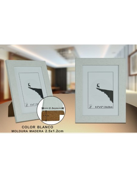 PORTAFOTO BLANCO DM-898 24X30CM (12/24)
